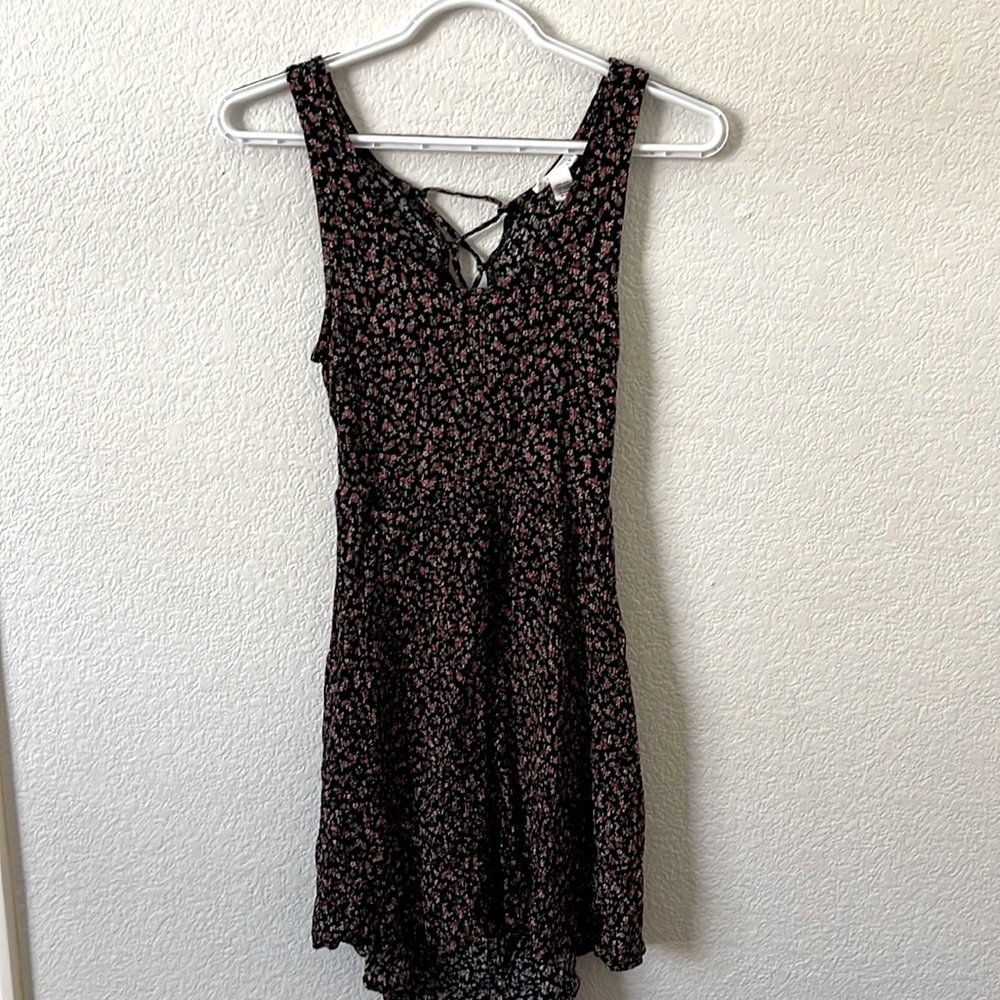 Backless Floral Dress